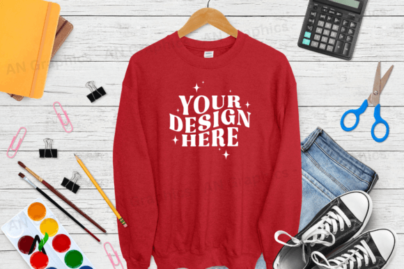 Back to School Gildan 18000 Mockup 0119