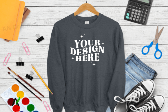 Back to School Gildan 18000 Mockup 0121