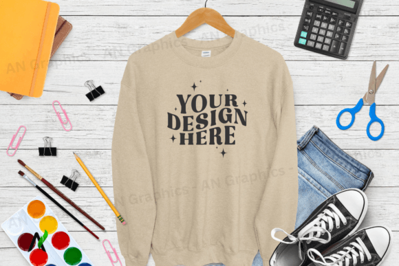 Back to School Gildan 18000 Mockup 0144: A Creative Asset for Designers