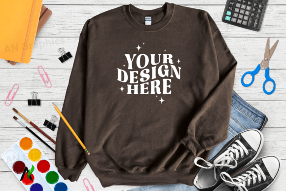 Back to School Gildan 18000 Mockup 0198