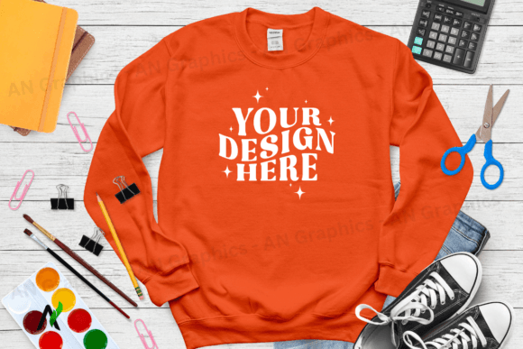 Back To School Gildan 18000 Mockup - 061