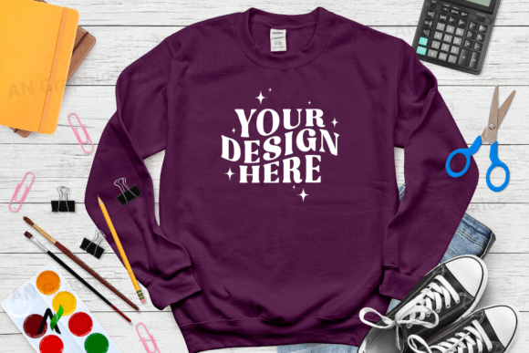 Back to School Gildan 18000 Mockup - 064