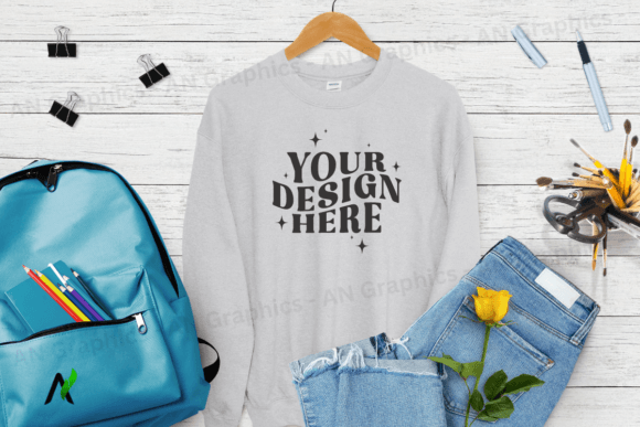 Back to School Gildan 18000 Mockup - 077: A Versatile Tool for Designers and Merchants