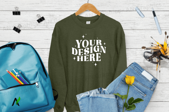 Back To School Gildan 18000 Mockup - 092