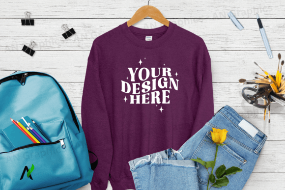 Back to School Gildan 18000 Mockup - 099: A Versatile Tool for Designers