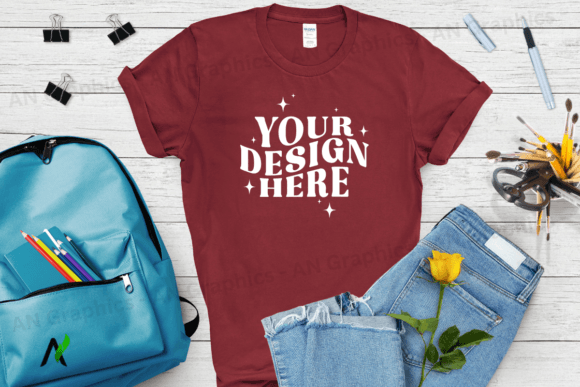 Back to School Gildan 5000 Mockup - 0163