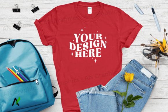 Back to School Gildan 5000 Mockup - 0192