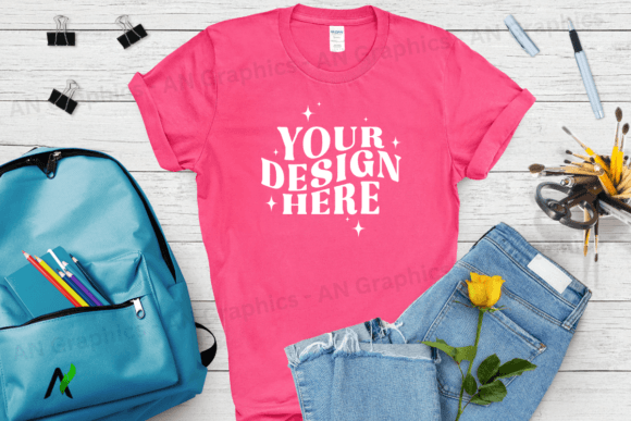 Back to School Gildan 5000 Mockup - 0197: A Creative Asset for Designers