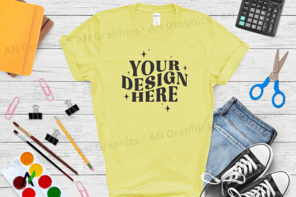 Back to School Gildan 5000 Mockup - 0227: A Professional Tool for T-Shirt Designers