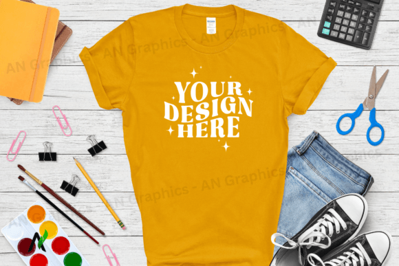 Back to School Gildan 5000 Mockup - 0234