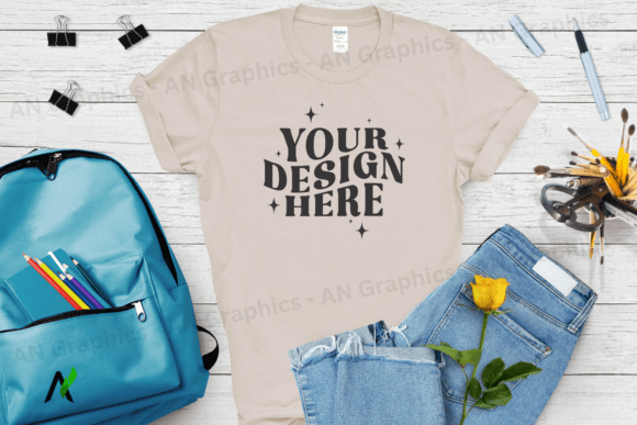 Back to School Gildan 5000 Mockup