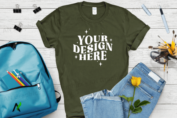 Back to School Gildan 5000 Mockup