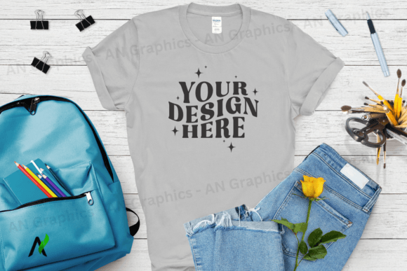Back to School Gildan 5000 Mockup