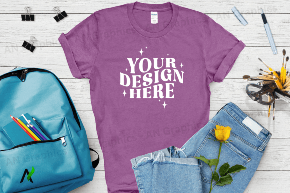 Back to School Gildan 5000 Mockup