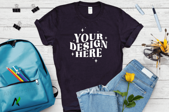 Back to School Gildan 5000 Mockup