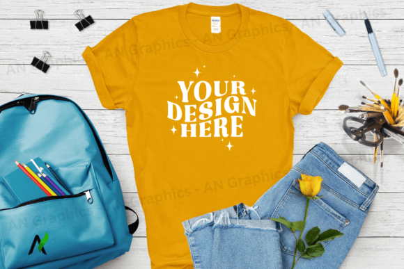 Back to School Gildan 5000 Mockup – A Must-Have for Designers and Educators