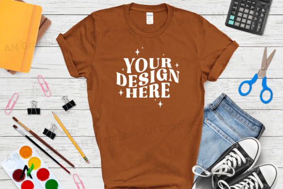 Back to School Gildan 5000 T-Shirt Mockup – A Creative Tool for Designers