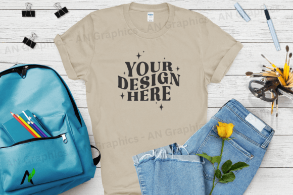 Back to School Gildan 64000 Mockup 0181: A Professional Tool for T-Shirt Design Showcases
