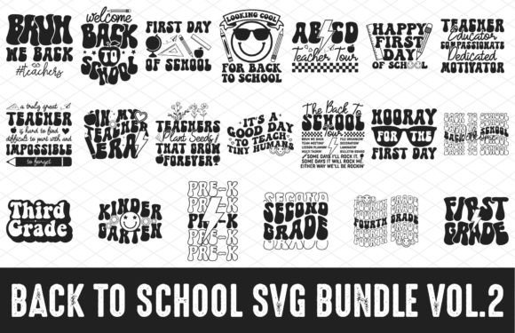 Back to School Svg Bundle - 20 Designs