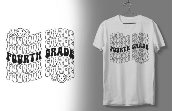 Back to School Svg Design for Fourth Grade